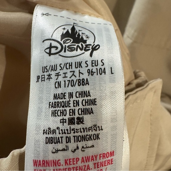 Disney‎ Parks Toy Story Buzz Lightyear Star Command Neutral Tan Zip Up Jacket Sm - Picture 9 of 10